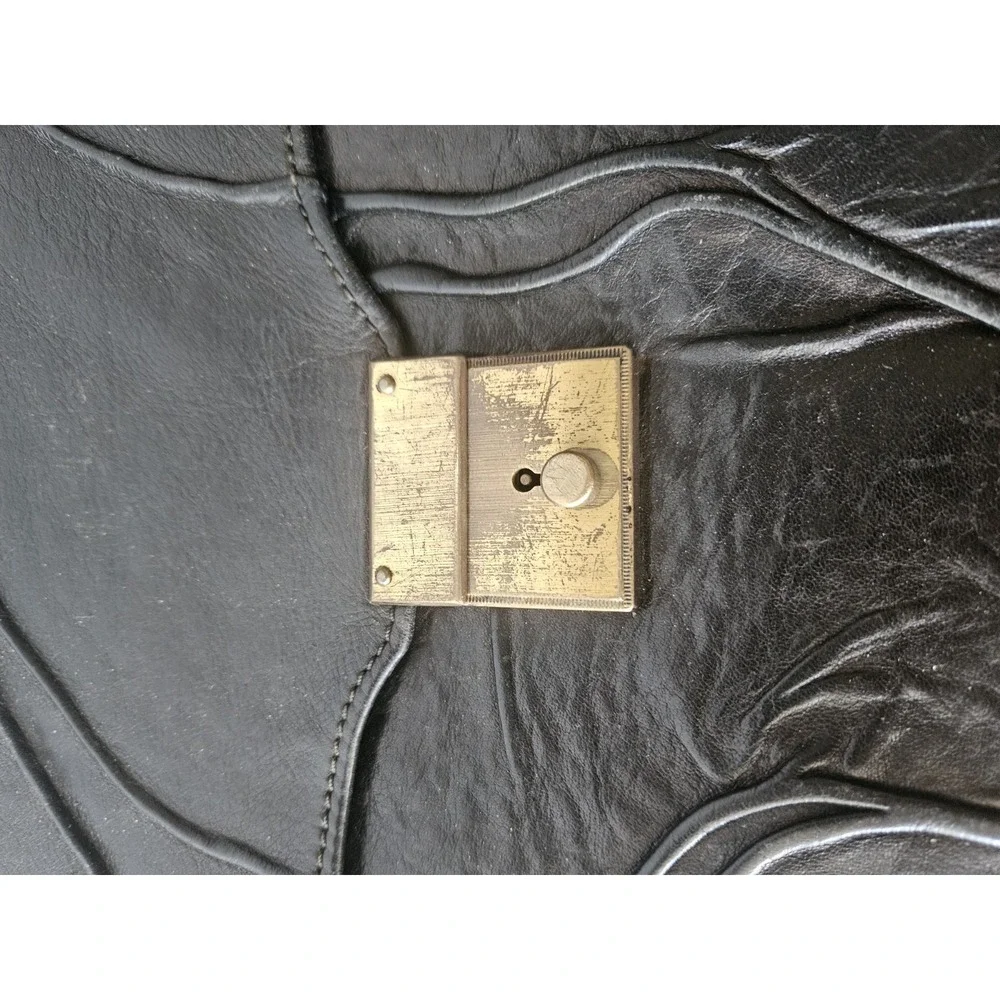 Vintage 1981 Black Leather Briefcase Working Key Fits 15